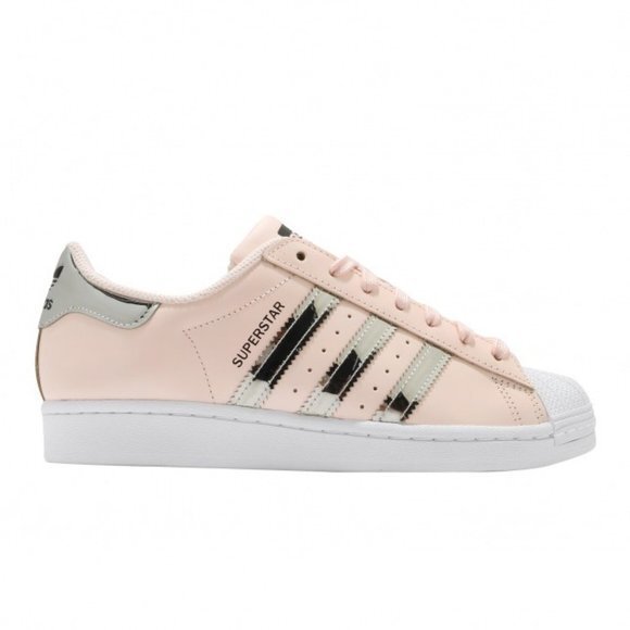 ADIDAS WMNS SUPERSTAR PINK TINT SILVER METALLIC Shoes size 6